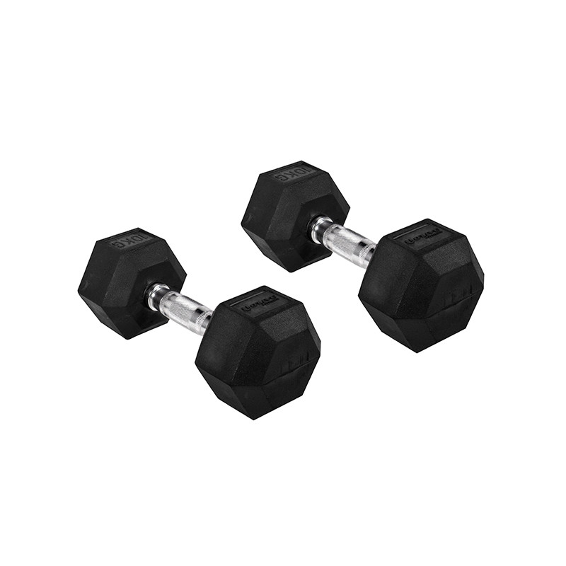 Mancuernas hexagonales 10 kg