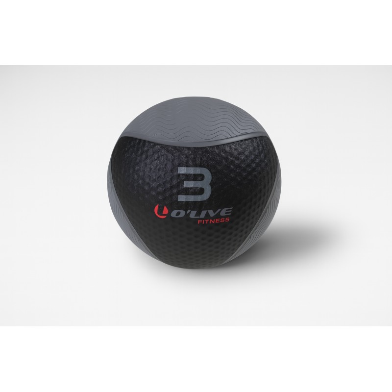 Balón Medicinal O'Live 3 kg BLK EDT | Entrena Mejor