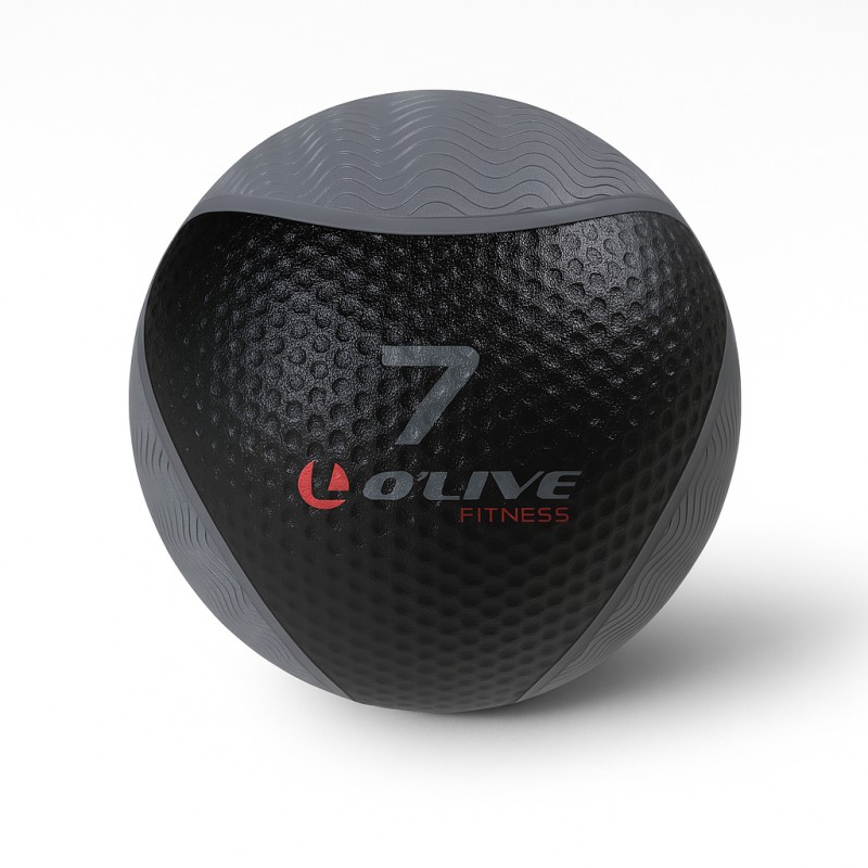 Balón Medicinal O'Live 7 kg BLK EDT | Máxima Resistencia